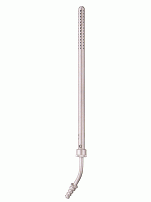 Poole Suction Tube, Stainless Steel, 23 Fr., Curved, 8 3/4" (22.0 Cm)